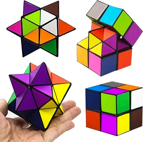 Juguetes para niños de 8 a 12 años, juego de cubo mágico de estrella para niños de 9, 10, 11, 12 años, juguete clásico de cubo infinito, juegos de