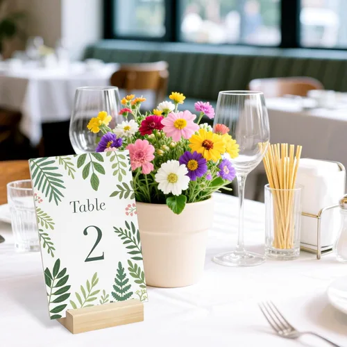 Miniatura 7 de 50 soportes de madera para tarjetas, soporte para fotos y fotos, soportes de madera para números de mesa para bodas, ceremonias, fiestas