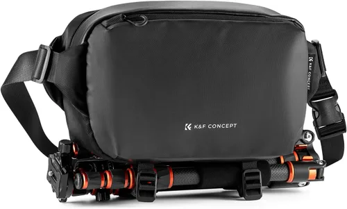 Miniatura 8 de K&F Concept Bolsa Bandolera 2 en 1 para Uso Diario, Bolsa de Hombro y Mochila Cruzada Multifuncional para Fotografía con Cámara DSLR, Bolsa Portátil