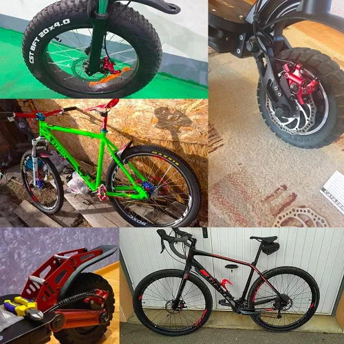 Miniatura 6 de Pinzas de freno de disco hidráulico para bicicleta de carretera XTECH HB-100, frenos de disco MTB para bicicleta de montaña, frenos de disco E-Bike