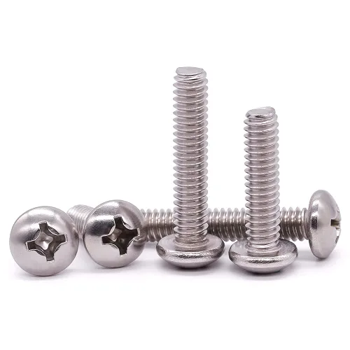 Miniatura 5 de Tornillo de máquina de cabeza cilíndrica #2-56 x 1/4", ranurado Phillips, acero inoxidable 304 18-8, acabado brillante, rosca completamente