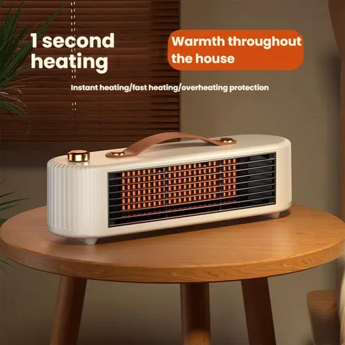 Miniatura 4 de Calentador portátil de calentamiento rápido de 800W, calentador de espacio multifuncional con protección contra sobrecalentamiento ajustable de 2