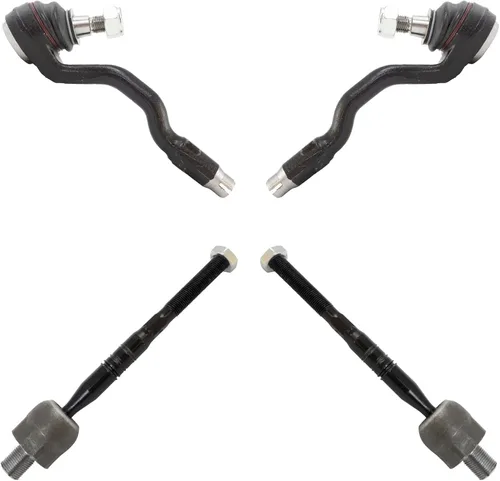 Miniatura 164 de TRQ Juego de barras de acoplamiento delanteras interiores y exteriores de 4 piezas compatible con Jeep Cherokee 1991-2001 y Comanche 91-92