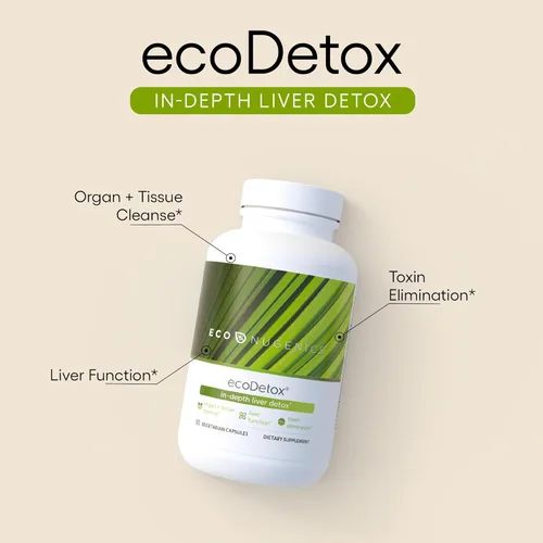Miniatura 2 de EcoNugenics ecoDetox Suplemento para desintoxicación hepática y limpieza corporal total – Ayuda a mejorar la salud digestiva y la energía