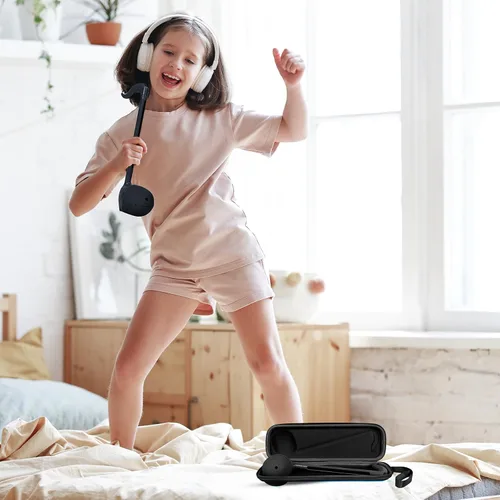 Miniatura 5 de Funda rígida de transporte compatible con instrumento musical japonés Otamatone, sintetizador portátil diseñado para bolsa de almacenamiento