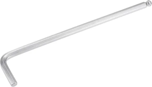 Miniatura 15 de uxcell Llave de llave hexagonal de extremo de bola de 0.059 in, herramienta de reparación CR-V en forma de L de brazo largo Tono plateado