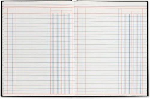 Miniatura 2 de Adams Libro de cuentas ARB8002M, 2 columnas, cubierta negra, 80 páginas, 7 x 9 1/4