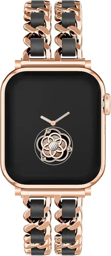 Miniatura 5 de Gold Watch Bands for Women Compatible with Apple Watch Band 38mm 40mm 41mm 42mm 44mm 45mm 46mm 49mm Adjustable Metal Band Cowboy Steel Chain