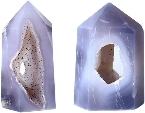 Clúster de cristal natural Espécimen mineral ágata Geoda varita Piedra de cristal Cristal de geoda mineral (3.53-7.05 oz)