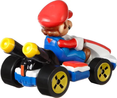 Miniatura 3 de Colección de Vehículos de Réplica Fundidos a Presión Hot Wheels Mario Kart a Escala 1:64, Juguetes Coleccionables