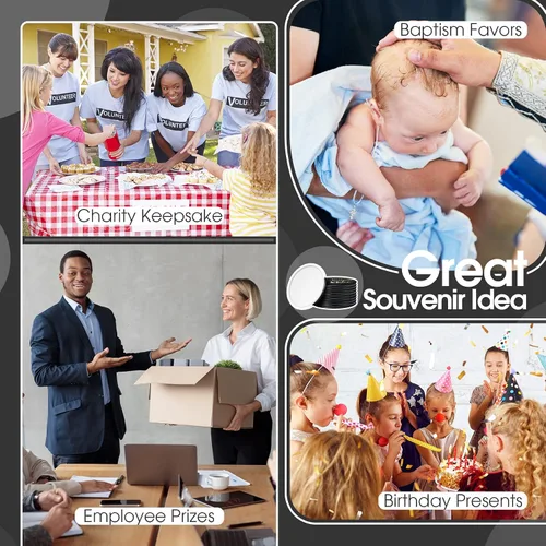 Miniatura 7 de Hoolerry 24 espejos compactos inspiradores a granel de 2.76 pulgadas, pequeños espejos de bolsillo de 2.76 pulgadas, regalos de agradecimiento