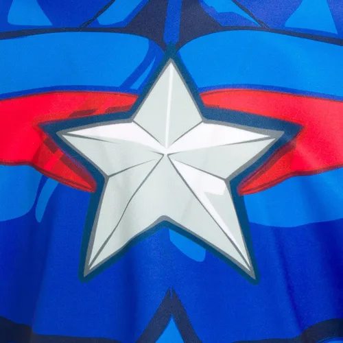 Miniatura 6 de Marvel Vengadores Spider-Man Capitán América Hulk Thor camiseta atlética y pantalones cortos de malla conjunto de niños pequeños a niños grandes