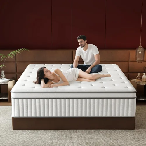 Miniatura 13 de mikibama Colchón individual, colchón híbrido de tamaño individual de 10 pulgadas en una caja para cama individual con espuma viscoelástica