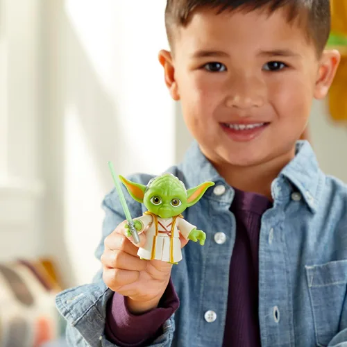 Miniatura 7 de Star Wars: Young Jedi Adventures Yoda Figura de acción, juguetes de 3 pulgadas de alto, juguetes preescolares para niños y niñas de 3 años