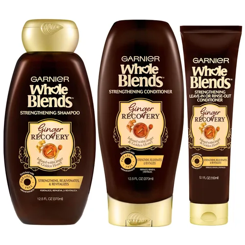 Miniatura 7 de Garnier Hair Care Whole Blends - Acondicionador fortalecedor de recuperación de jengibre, 12.5 onzas líquidas
