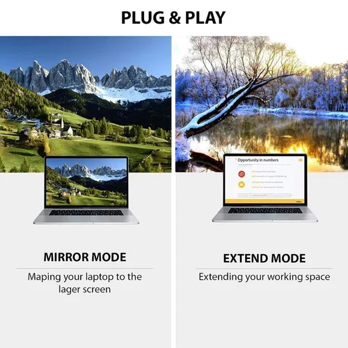 Miniatura 4 de PRO USB-C HDMI funciona para Xiaomi Poco X3 Pro a 4k con puerto de alimentación, cable de 6 pies a 2160p a 60Hz, cable de 6 pies/6.6 ft Gris