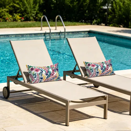 Miniatura 778 de Juego de 2 almohadas para exteriores de 16 x 16 pulgadas, repelentes al agua con interiores, para muebles de patio, hogar, jardín, geometría bohemia