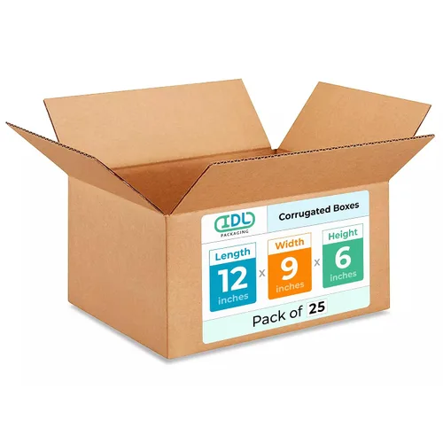 Miniatura 204 de IDL Packaging Paquete de 5 cajas de envío altas de 8 x 8 x 48 pulgadas, extra resistentes de 200 libras frente a caja regular, cajas de mudanza