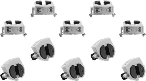 Miniatura 7 de Othmro Enchufes de luz, 10 unids T5 sostenedor, 2A PC de plástico AC 500 V 100 grados de luz fluorescente, F288A Base de una sola cabeza lápida