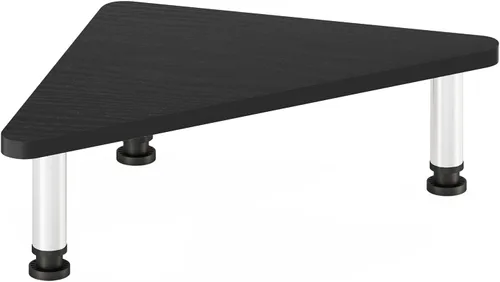 Miniatura 5 de Furinno Turn-N-Tube - Soporte elevador para monitor de esquina con tubos de acero inoxidable, Americano