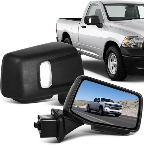 Miniatura 25 de ECCPP Juego de espejos de remolque, reemplazo en pareja, compatible con Chevy Silverado 1500 2500 HD 3500 Suburban 1500 2500 Tahoe para GMC Sierra