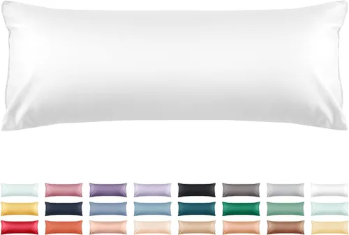 Miniatura 46 de Warmstar - Juego de 2 fundas de almohada de algodón tamaño estándar, 600 hilos, fundas de 20 x 26 pulgadas, algodón suave de fibra larga Placid Blue
