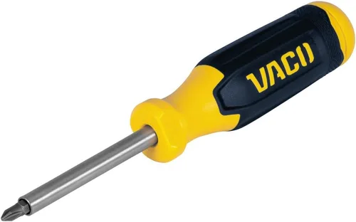 Miniatura 10 de VACO VAC1080 - Destornillador rechoncho multibroca, destornillador de impacto, herramienta magnética ajustable 8 en 1 con Phillips, ranuradas