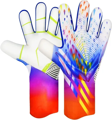 Miniatura 10 de Guantes de Portero de Fútbol, Guantes de Portero de Fútbol con Agarre Definitivo con Tallas 6/7/8/9/10, Agarre Fuerte, Fútbol Americano para Negro