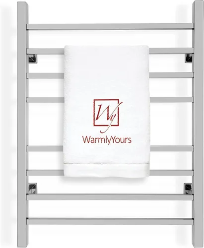 Miniatura 16 de WarmlyYours Toallero térmico para baño, calentador eléctrico de toallas y secadora de oro pulido, montado en la pared, enchufe o cableado de 120 V
