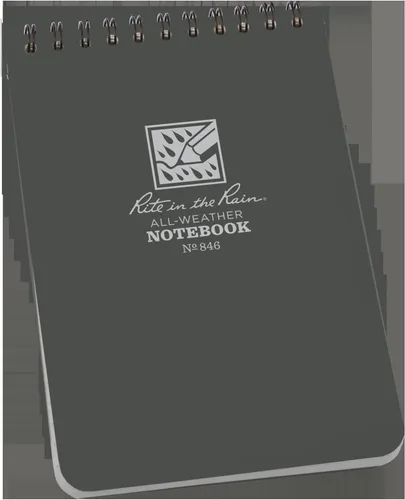Miniatura 33 de Rite in the Rain - Cuaderno con espiral superior resistente a la intemperie, 3 x 5 pulgadas, cubierta a cuadros color marrón y canela