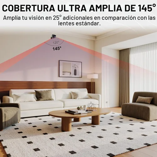 Miniatura 7 de Mini cámara – Mini cámara de seguridad inalámbrica 4K mejorada 2026, pequeña cámara WiFi para interiores con visión nocturna sin brillo, alertas