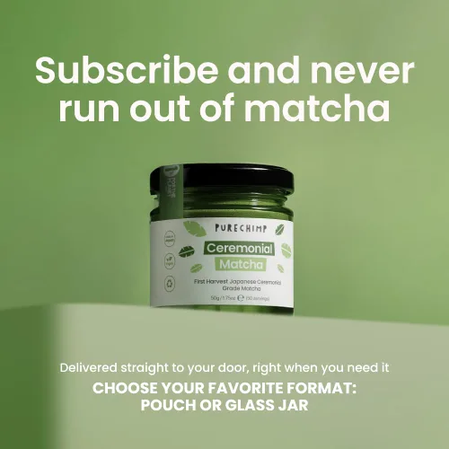 Miniatura 5 de PureChimp Polvo de matcha de grado ceremonial, 1.75 onzas. Té japonés puro de grado ceremonial matcha cultivado en sombra en Kagoshima. Polvo de té