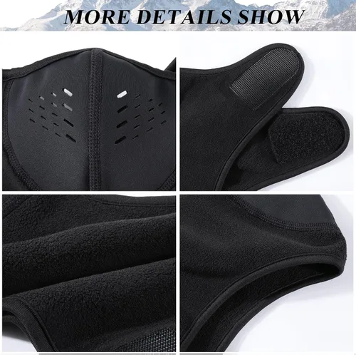 Miniatura 8 de WTACTFUL Balaclava Half Face Mask - Windproof, Breathable & Thermal Protection for Men & Women - for Winter Sports & Outdoors