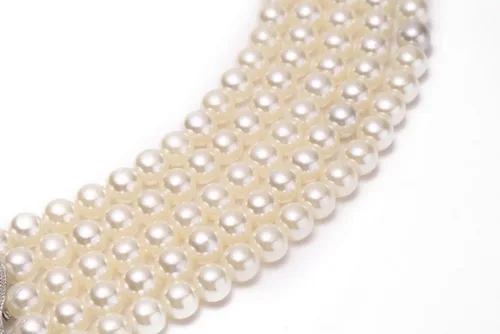 Miniatura 4 de Audrey Style Strand Flapper - Collar de perlas para mujer, inspirado en BAT, Blanco perla