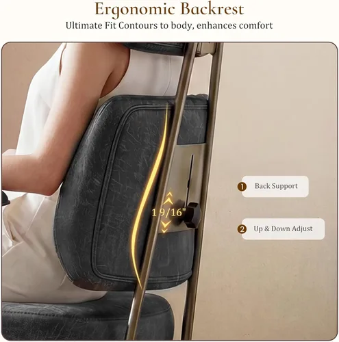 Miniatura 5 de EUREKA ERGONOMIC Sillas de escritorio de oficina en casa, silla ergonómica para computadora con respaldo alto, silla de oficina ejecutiva con Gris