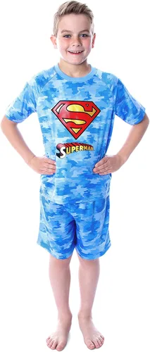 Miniatura 5 de DC Comics - Conjunto de pijama de 2 piezas de Superman de camuflaje digital para niño