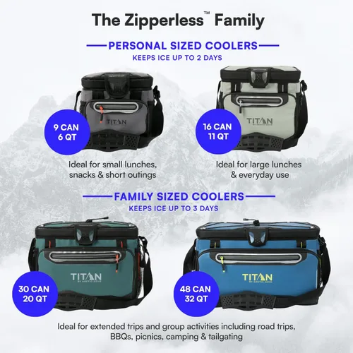Miniatura 8 de Titan by Arctic Zone Deep Freeze Cooler - Enfriador de cuerpo duro sin cremallera, aislamiento de congelación profunda, forro de cuerpo duro