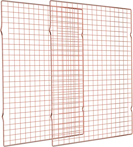 Miniatura 9 de Briout 2 rejillas de enfriamiento para cocinar y hornear, estante de alambre de acero inoxidable resistente de 15 x 10 pulgadas para hornear, asar a
