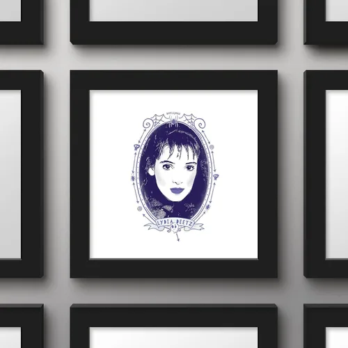 Miniatura 2 de Trends International Gallery Pops Beetlejuice - Póster de pared con retrato Lydia Deetz, 12.00 x 12.00 pulgadas, versión de marco negro