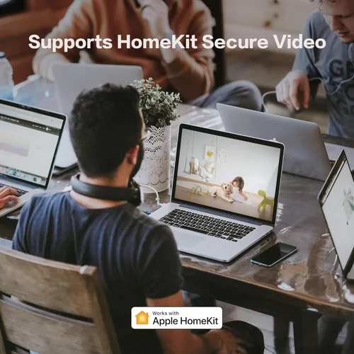 Miniatura 2 de Aqara Cámara de seguridad, cámara de video segura HomeKit, visión nocturna, audio bidireccional, cámara interior enchufable HD 1080P, cámara
