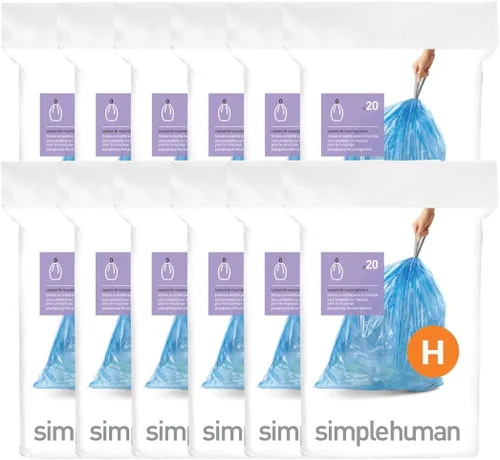 Miniatura 4 de simplehuman Forro para bote de basura de ajuste personalizado, 45 litros/12 galones, 20 unidades (paquete de 2)