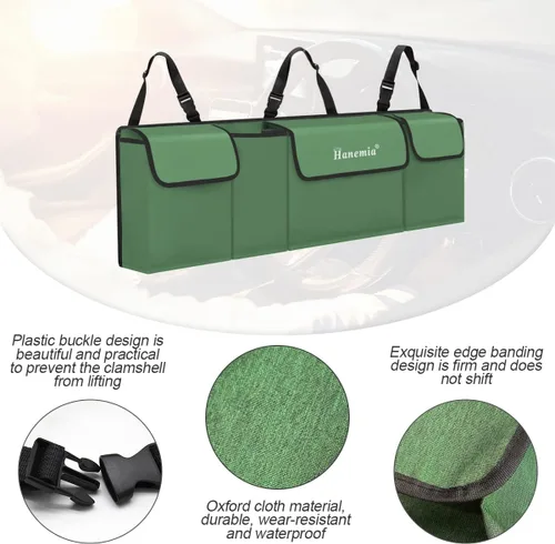 Miniatura 3 de Organizador y almacenamiento para maletero de automóvil, organizador colgante para asiento trasero para SUV, camión, MPV, impermeable, bolsa