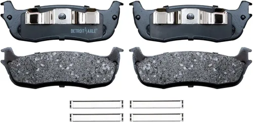 Miniatura 7 de Detroit Axle - Pastillas de freno para Ford F-150 99-03, 02 Lincoln Blackwood, Pastillas de freno de cerámica delanteras y traseras con repuesto