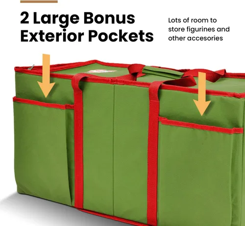 Miniatura 4 de Holiday Cheer Almacenamiento Premium de Adornos Navideños – Contenedor de Almacenamiento Navideño Perfecto para Decoraciones Navideñas y Caja