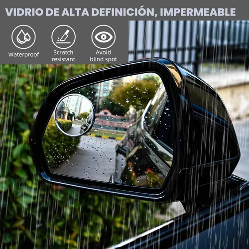 Miniatura 6 de Espejo de coche de punto ciego, 2 unidades, espejos convexos redondos de 2 pulgadas para automóviles, SUV, motocicletas, camiones, remolques, motos