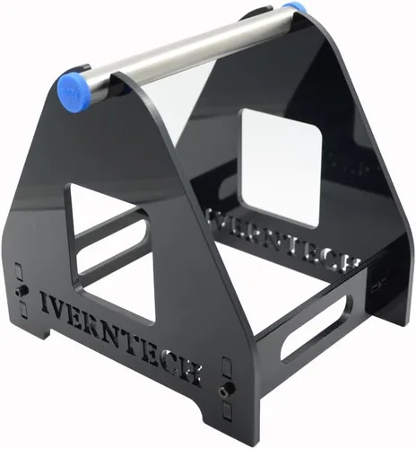 Miniatura 8 de Iverntech Soporte de carrete de filamento para impresora 3D, estante de almacenamiento de filamentos de 2 niveles, organizador de carrete