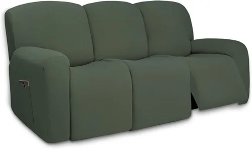 Miniatura 65 de PureFit - Funda superelástica con bolsillo p/protección de sofá/sillón - Suave cubierta de elastano antideslizante, lavable, c/base elástica, apta
