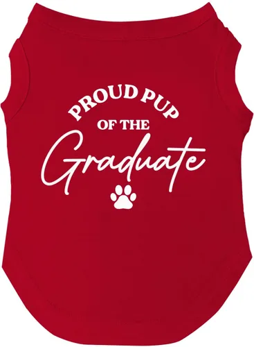 Miniatura 7 de Camiseta Proud Pup of The Graduate Dog Perros sin mangas Accesorio de graduación Clase de 2025 2026 2027 2028 Negro, XS (737)
