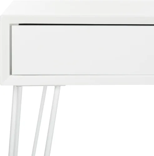 Miniatura 4 de Safavieh Home Collection Cade Mid Century - Escritorio retro con dos cajones, color blanco