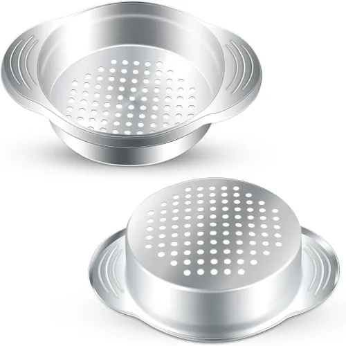 Colador de latas de acero inoxidable, 2 unidades, prensa de atún, tamiz de alimentos, removedor de escurridor de aceite, colador de enlatado de tapa